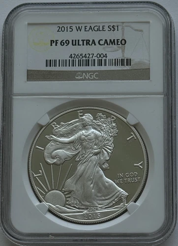 2015-W $1 American Silver Eagle NGC PF69 Ultra Cameo