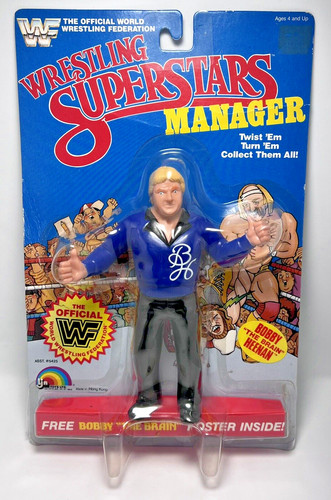 WWF LJN Wrestling Superstars THE BRAIN BOBBY HEENA...