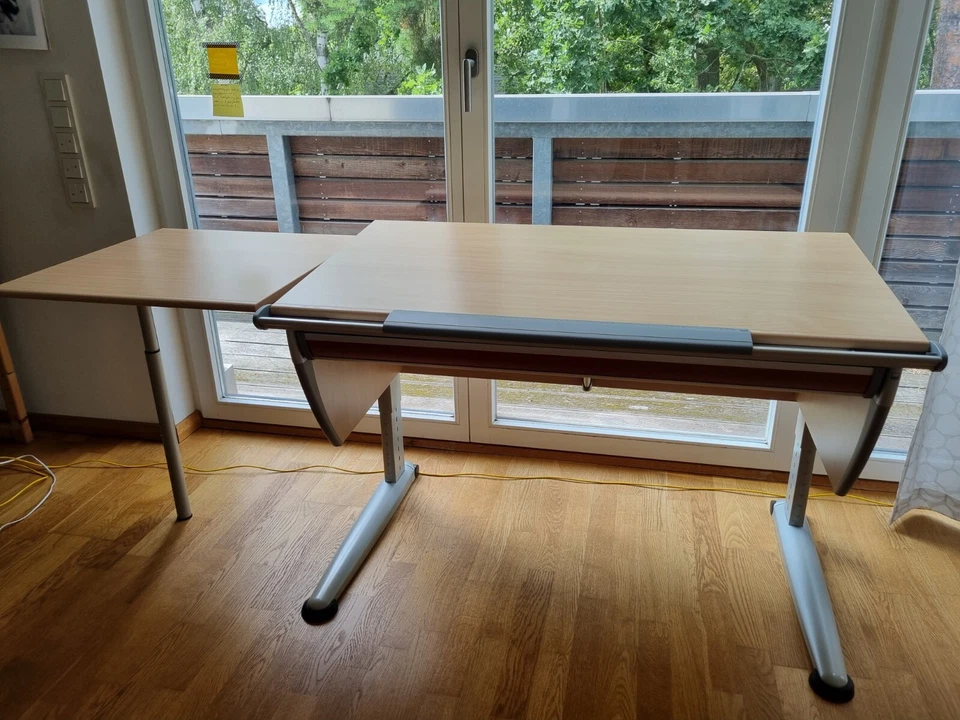 Moll Schreibtisch für Kinder Höhenverstellbar mit Verlängerung