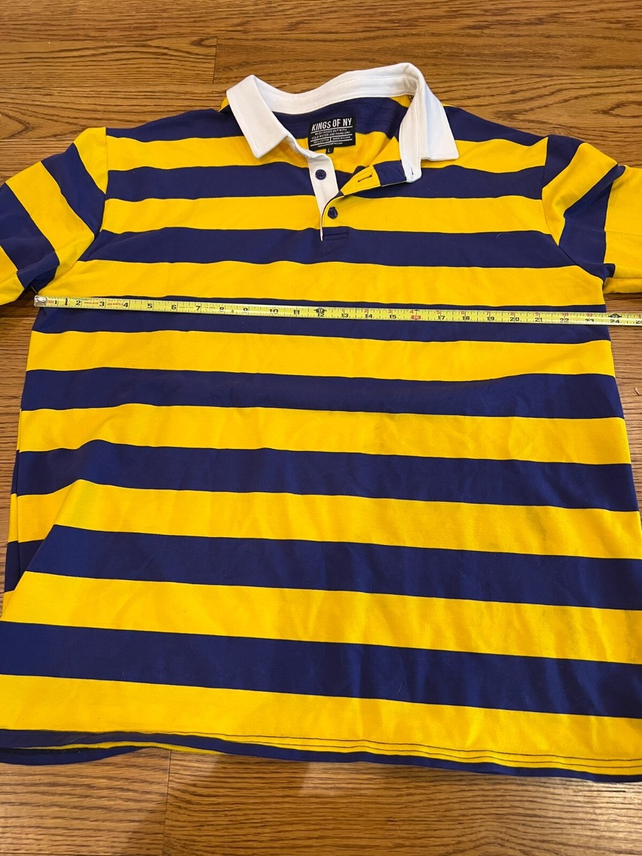 【SCULPTOR】韓国人気★(S,M,L) Rugby Striped Polo Jersey Rugby Striped Polo Jersey Pink/Brown – Sculptor