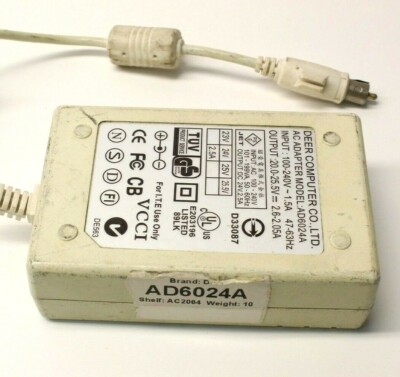 Deer Computer AD6024A AC Power Supply Adapter Output 20V-25.5V 2.6A 2.5A
