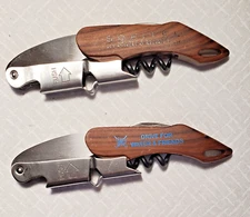 Lot of 2 Heavy Duty Sommelier Waiters Corkscrew Wine Opener Customized