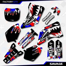 USA Red White Blue Savage Graphics Kit fits 00-01 Yamaha YZ125 YZ250 YZ 125 250