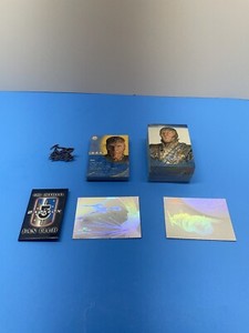 Vtg Babylon 5 set: profiles 100 cards,fun club pin+sign, ON9 Narn, H2 + H1 cards