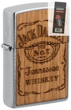 Zippo 48392 Jack Daniels Woodchuck Whiskey Lighter + FLINT PACK