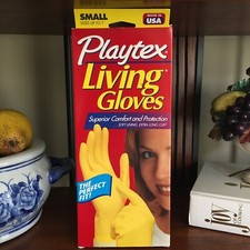 Vintage 1996 Playtex Living Gloves Yellow Siz...