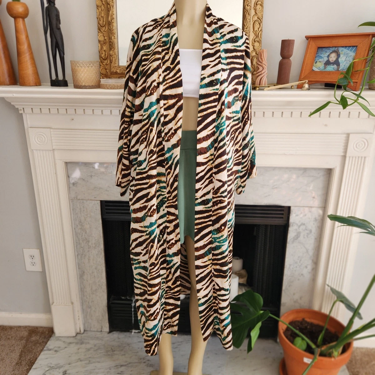 Robe Longue Natori Imprimé Animal - Taille Medium (M) - Occasion En Très Bon état