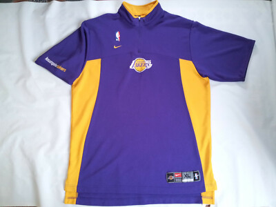 VINTAGE RARE NIKE LA LAKERS AUTHENTIC WARM UP SHOOTING JERSEY SIZE 
