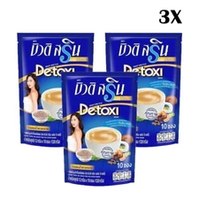 3x Beauti Srin Plus Detoxi Detox Coffee Fiber Weight Control Calories Low Fat
