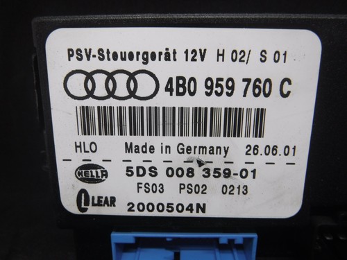 02 AUDI A4 A6 ALLROAD SEAT MEMORY CONTROL MODULE FRONT LEFT DRIVER 4B0 959 760 C - Picture 7 of 7
