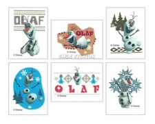 12 Disney Frozen Movie Olaf Temporary Tattoos Kid Birthday Party Goody Bag Favor