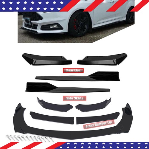 Glossy Black Front Bumper Lip Splitter Lower Spoiler Body Kit For Dodge
