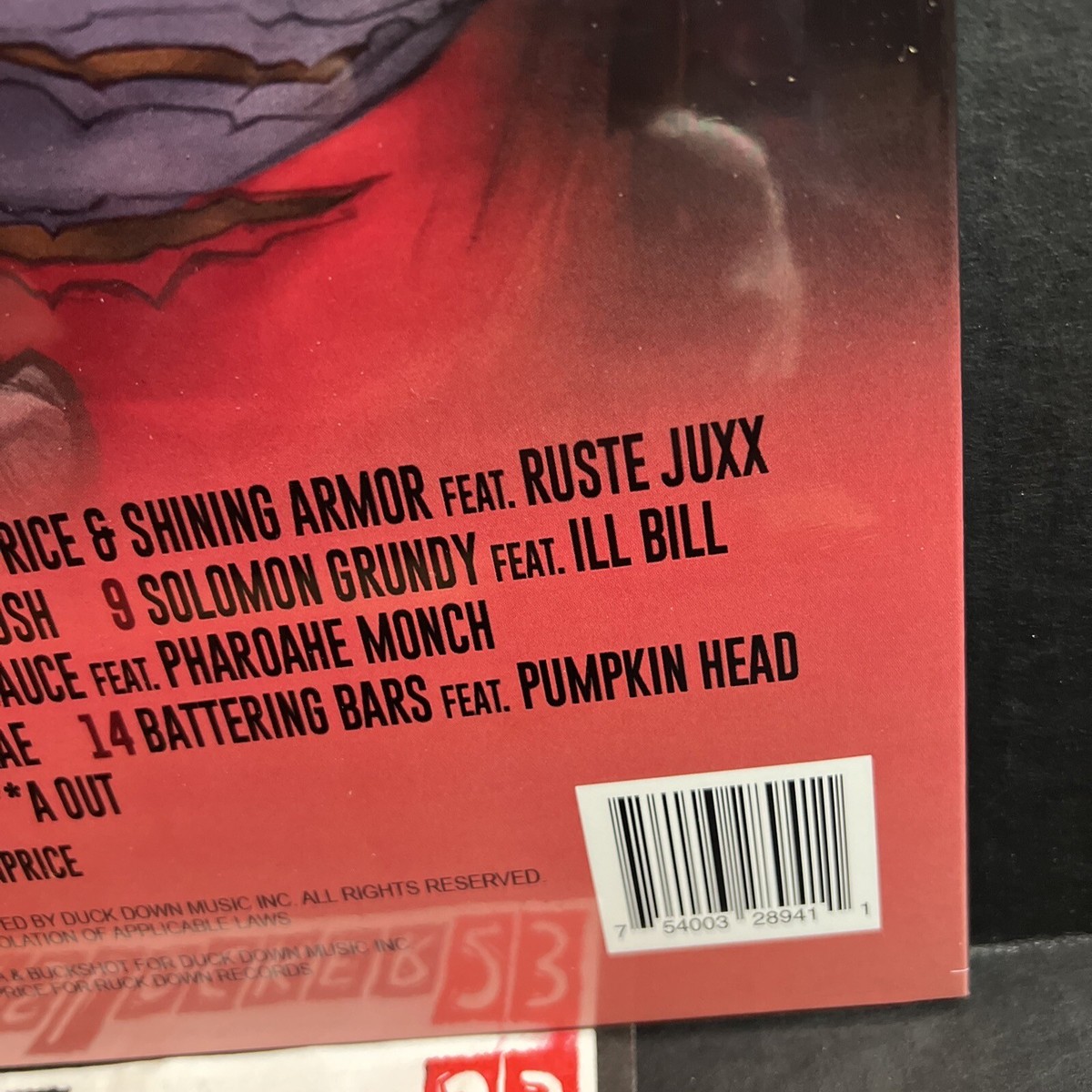 Sean Price Mic Tyson Red Black Splatter Colored Vinyl Record Fat