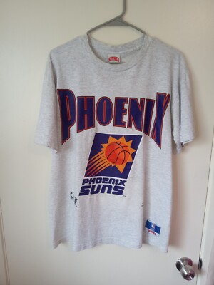 Vintage Nutmeg Phoenix Suns T-Shirt Grey Size L 