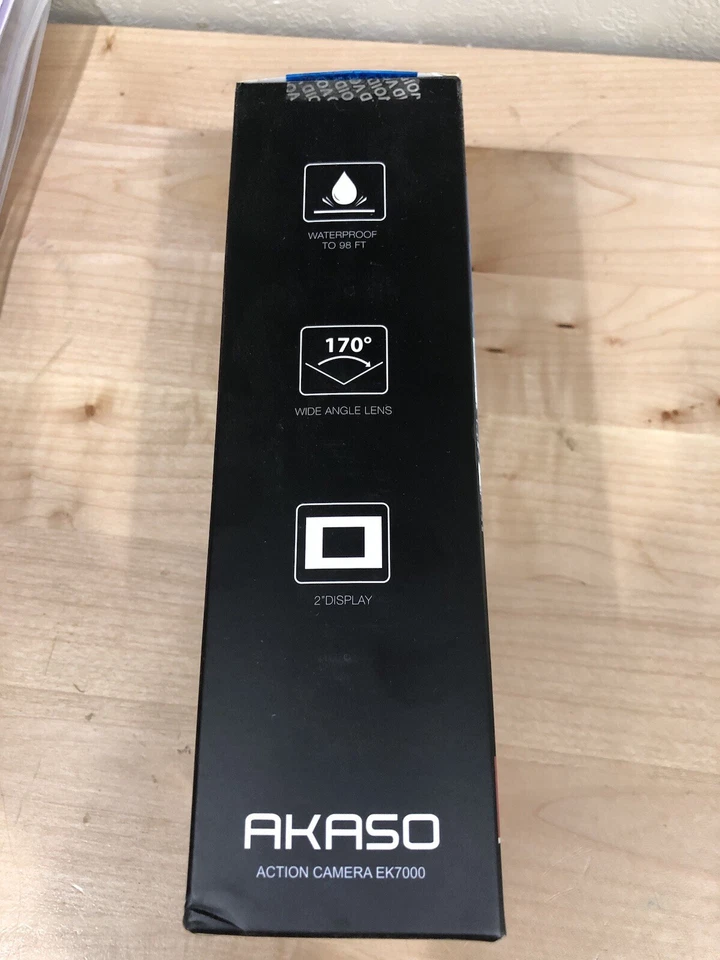 GoPro Hero Equivalent Akaso Ek7000 Ultra HD 4k W/ Motorcycle Steering Head Mount - Image 4 of 4