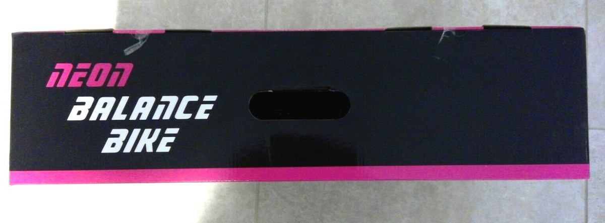 Neon Balance Bike Neonvybe 101242 Pink Black Brand New