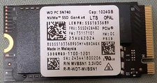 WD PC SN740 1TB SSD M.2 2242 PCIe Gen 4 x 4 OPAL with M.2 2280 Adaptor