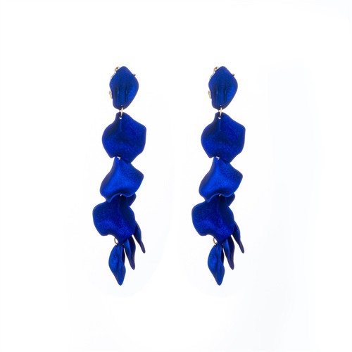 Pétalos de rosa pendientes de borla elegantes joyas para mujeres pendientes colgantes largos LO ÚLTIMO - Imagen 5 de 18