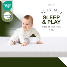 26"x38"x2 Modera Pack ‘N Play Baby Mattress Topper Pad Washable Waterproof Cover