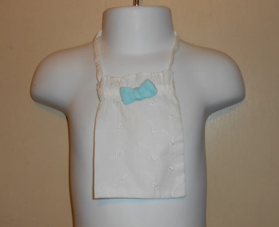 Falda Baby Togs Niñas Pequeñas Ojales en Niveles Blanca 2T/2 + Top Turquesa 3T/3 Nueva con Etiquetas Foto 4 de 4