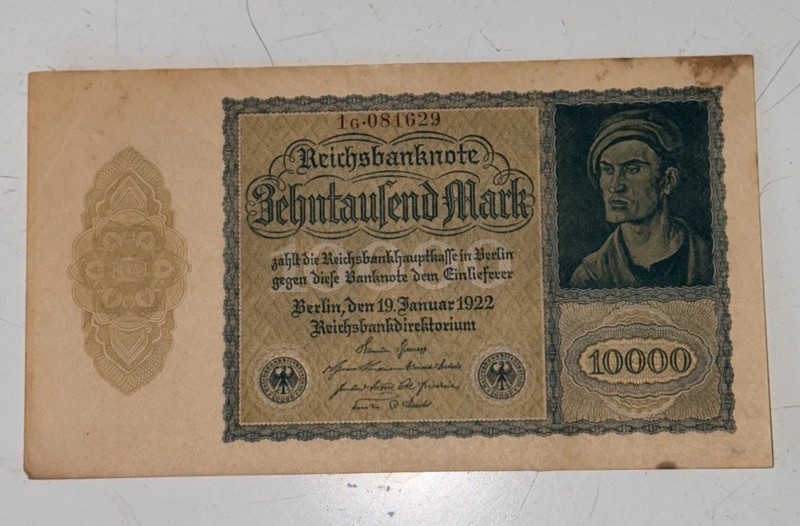 Littleton 1922 Germany “Vampire Note” 10,000 Mark