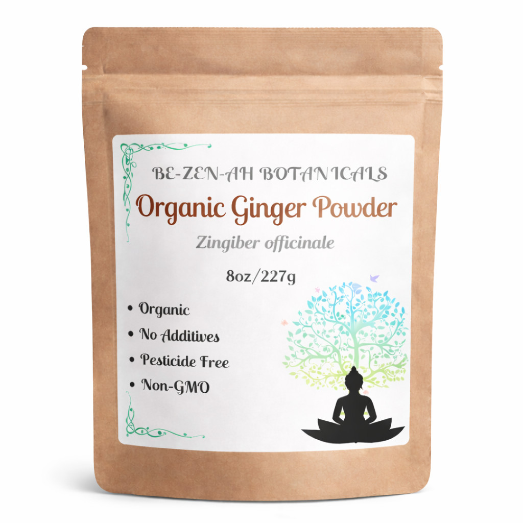 Organic Ginger Root Powder 100% Raw Ground Zingiber Officinale