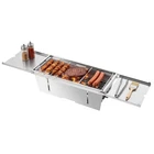 Auto Unfold Portable Stainless Steel BBQ Grill Foldable Outdoor Camping Cooker