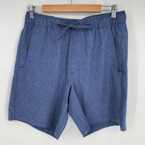 Nuevo con etiquetas Pantalones Cortos Eddie Bauer Para Hombres Medianos Azul UPF 50+ Pull On Nylon Elástico Exterior - Imagen 4 de 14
