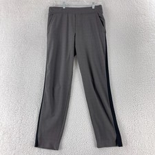 Athleta Brooklyn Ankle Pants Womens 4 Brown Houndstooth Pull On Straight Leg