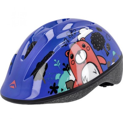 Merida Helm Bear blau 47-53 cm Blau - sicherer Kinder-Fahrradhelm mit Top-Bel...