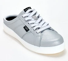 Ryka Women's Sz 7.5 Fixed Lace Sneaker Mules Gray A683590
