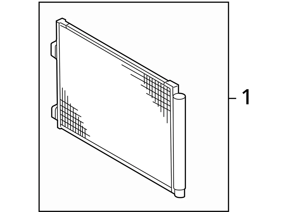 Condensador de CA compatible con 06-12 RAV4 6849856 Foto 4 de 4