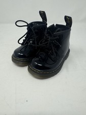 Dr. Martens 1460 Soft Black Leather Lace-Up Boots Toddler Infant Sz 5