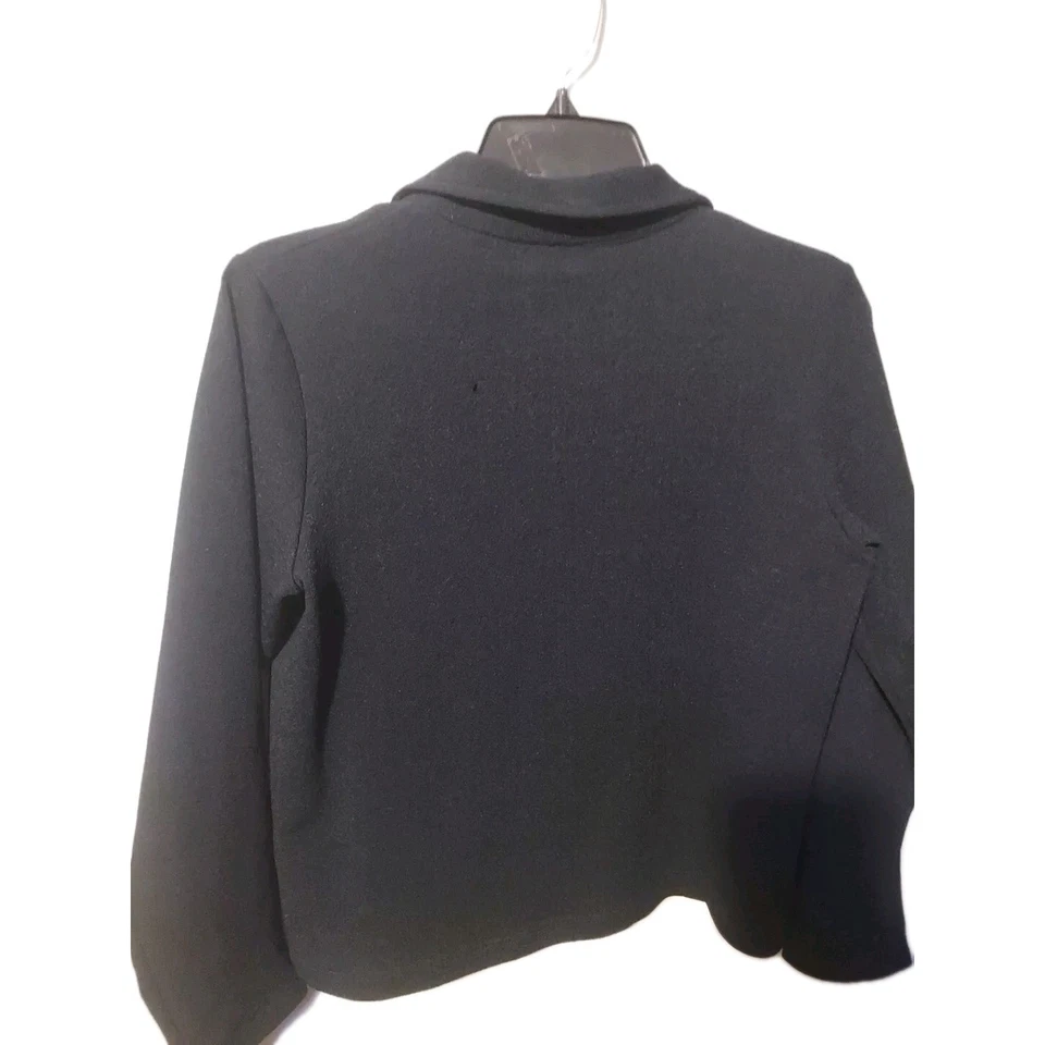 Impressions женщин миниатюрный размер средний черный молнии легкое платье понте вязаный жакет - Изображение 2 из 4