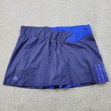 Adidas Response Climalite Skirt Womens Medium Blue Lined Pull On Skort