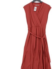 Garcia Wrap Midi Dress S in Orange