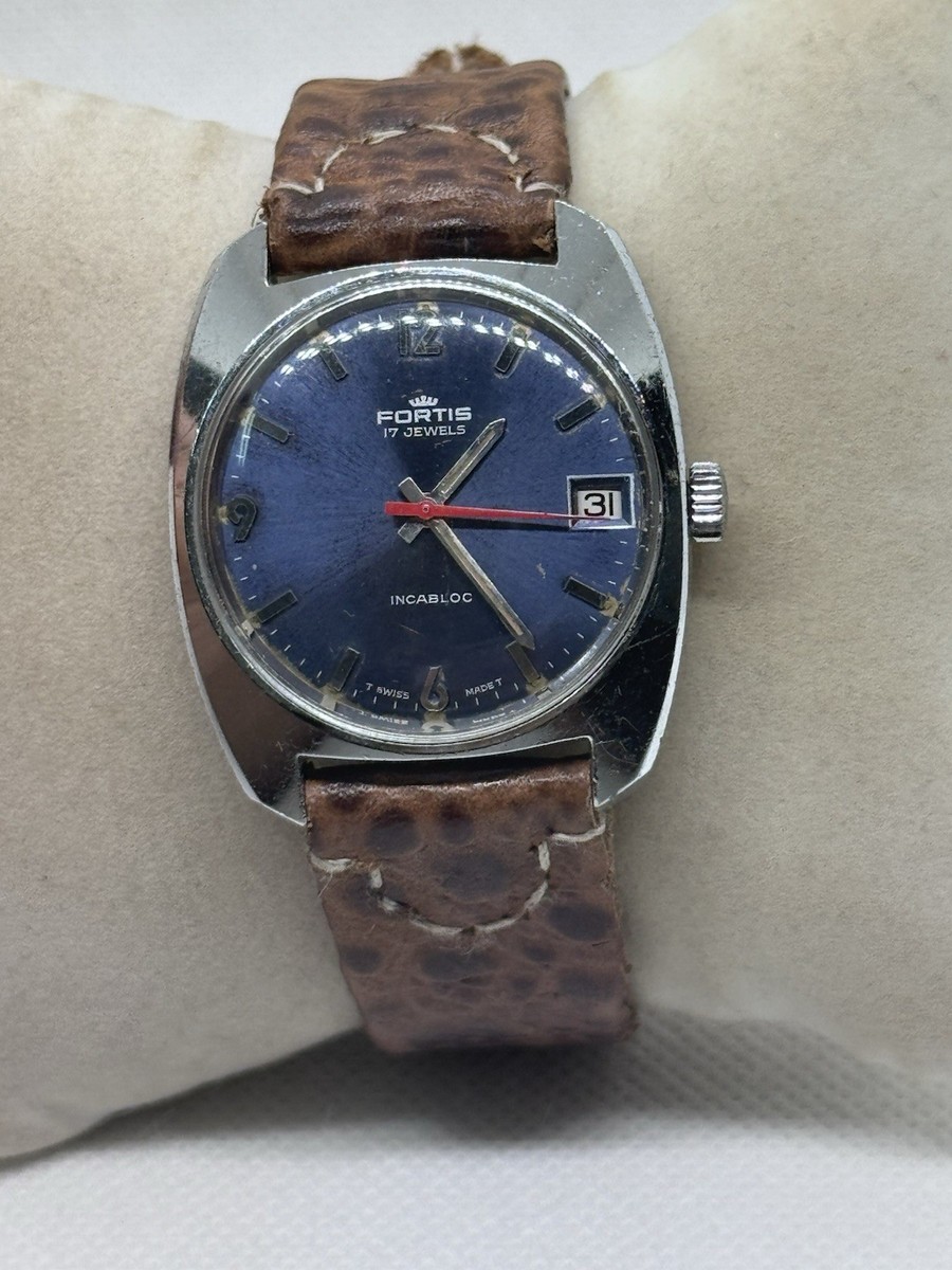 Vintage Fortis Watch INCABLOC 17 J MANUAL 110.20.34 Swiss Made | eBay
