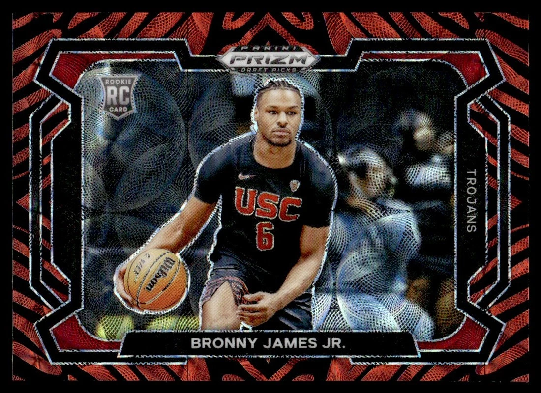 2024-25 Prizm DP Tiger Stripe Bronny James Rookie Los Angeles Lakers #86