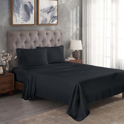 Superior Modal from Beechwood 300 Thread Bed Sheet Set, 1 Elastic Deep Pocket
