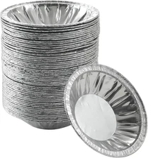 50 Pack - Pie Pans 4 Inch,Mini Pie Tins HEAVY-DUTY Disposable Aluminum Foil Tart