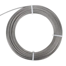 DasMarine Stainless Aircraft Steel Wire Rope Cable for Railing,Decking, DIY B...
