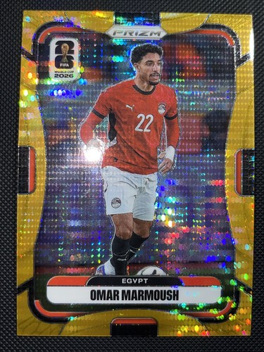 2026 Panini Prizm World Cup Omar Marmoush Gold Pulsar