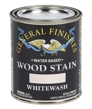 Water Based Wood Stain, 1 Pint, Whitewash