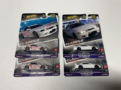 Hot Wheels Premium Modern Classics Nissan Skyline GT-R R33 (x2)+ Pandem R32 (x2)