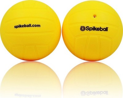 Replacement Spikeball Balls 2-Pack - Durable Yellow Rubber, 3.5 In. Adds Fun
