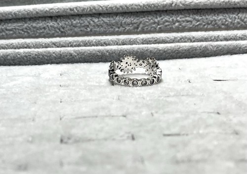 V196 S925 STERLINGSILBER RING STARBURST ZARGENFASSUNG GRÖSSE 8 - Bild 5 von 7