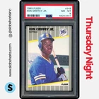 1989 FLEER #548 KEN GRIFFEY JR. RC ROOKIE PSA 8