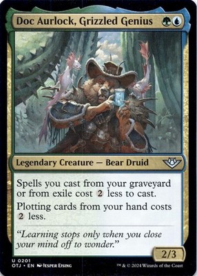 Doc Aurlock, Grizzled Genius OTJ #201 Magic: The Gathering NM