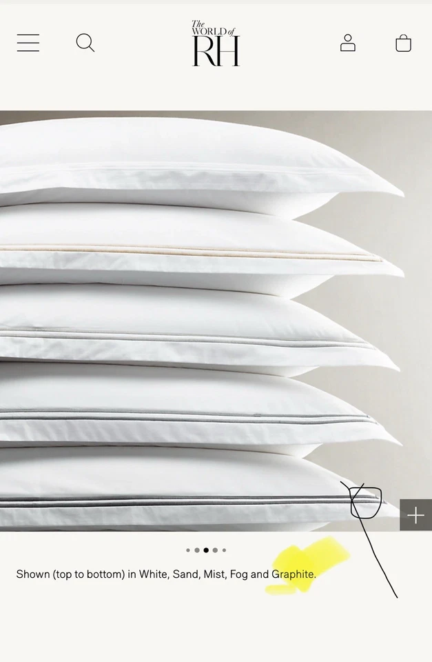 Restoration Hardware ITALIAN WHITE HOTEL SATIN STITCH TWIN DUVET COVER  NWT New - Image 2 of 4