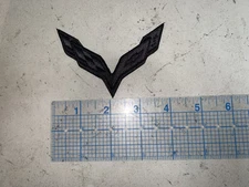 CUSTOM MADE Embroidered Like Corvette C7 Iron On Patch BLACKOUT